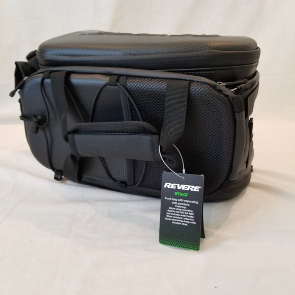 NWT! Revere Waterproof Rigid-Shell Bike Bag w/Side Panniers and Shoulder Strap - Picture 7 of 16